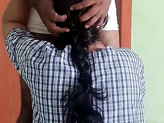 chennai college girl uniform standing romance