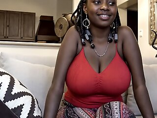 tits black babe gets horny last