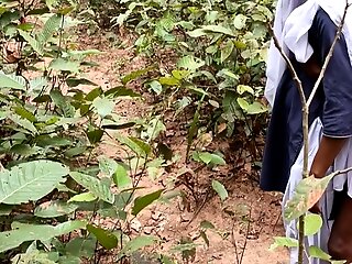 indian school girl doing first time