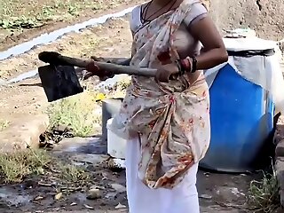 indian village girl taking jungle 